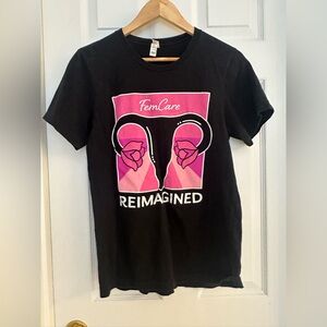 P&G FemCare “Reimagined Tour” Black Graphic Tee (Size S)